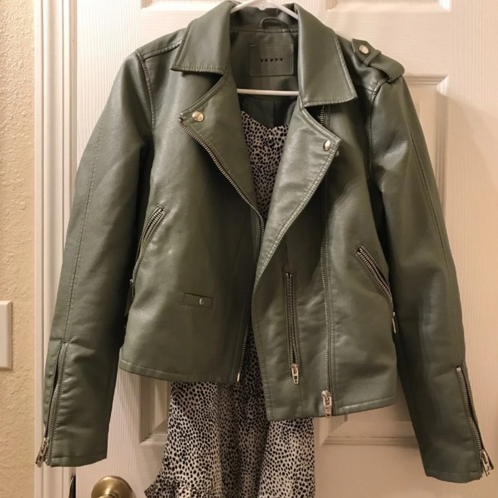 Blank nyc faux leather motorcycle jacket